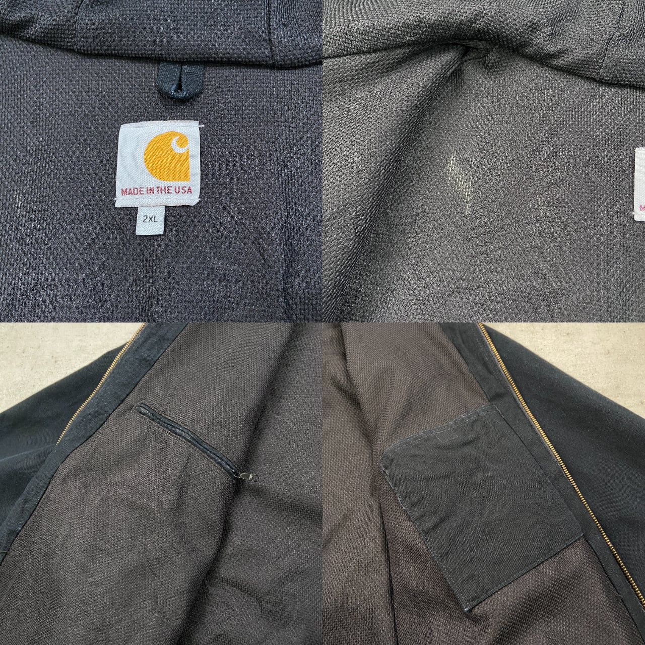 USA製 Carhartt カーハート ダック地 アクティブジャケット メッシュ