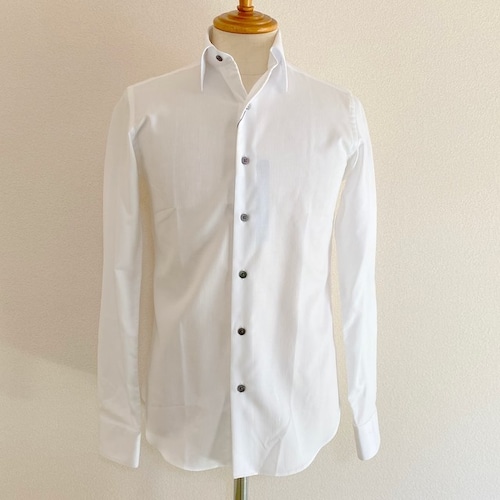 Pique Regular Collar Shirts　White