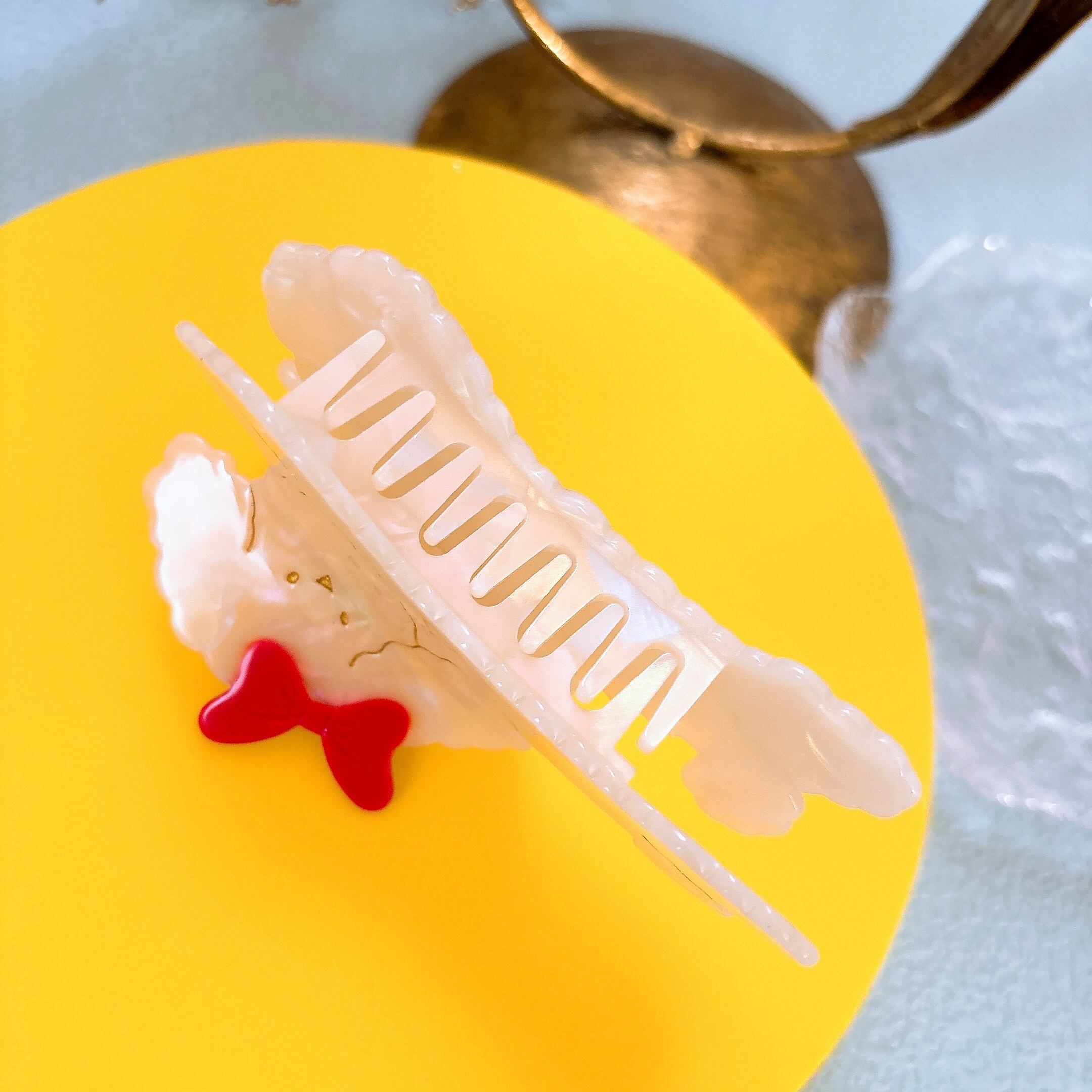 おめかしプードル ヘアクリップ | 動物や生き物のヘアアクセサリー屋