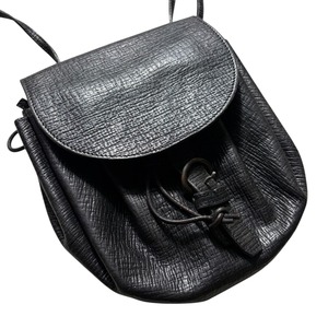 Jean Paul GAULTIER black leather shoulder bag