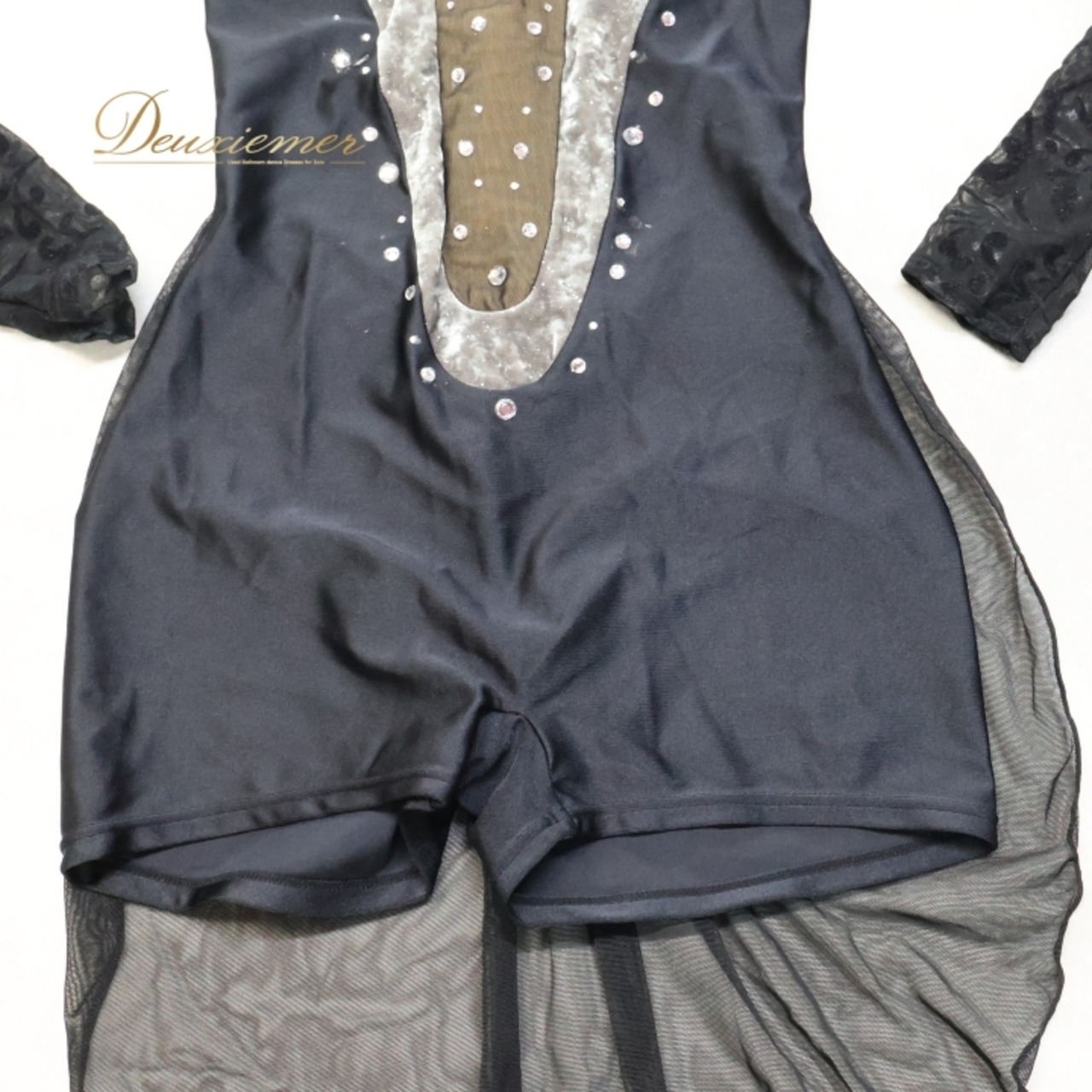 ジャズダンス 衣装 チャコット Chacott 日本製 ワンピース ドレス レオタード ブラック系 グレイ系 黒 シルバー レース ダンス パーティ 発表会 フィギュア 舞台 おしゃれ ダンス衣装 レディース イベント用 ステージ衣装 ダンスイベント