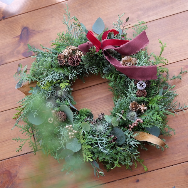 【生花】Xmas Green Wreath　　