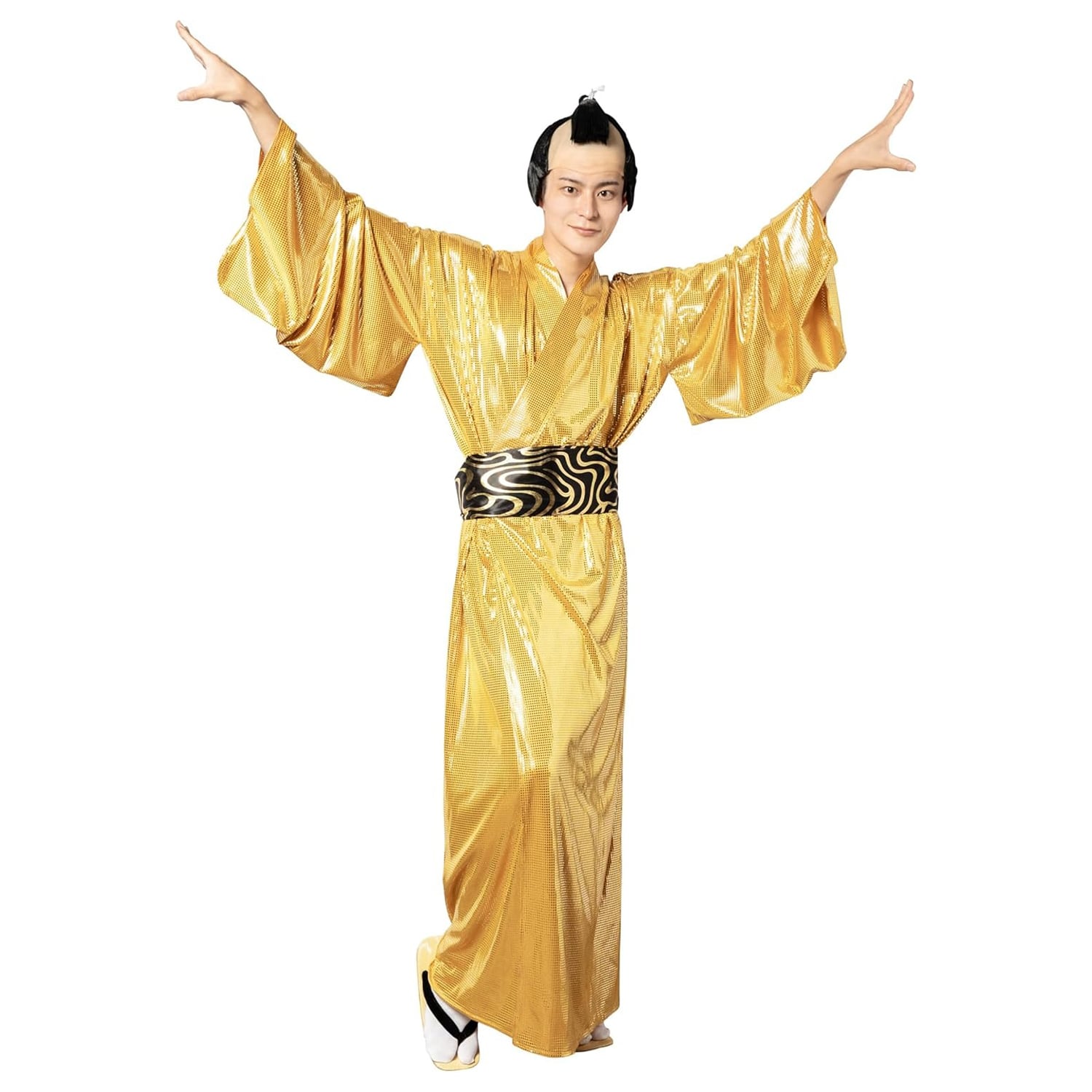 コスプレ衣装 松平健 マツケンサンバ 風 上様 金色将軍 ゴールド 着物