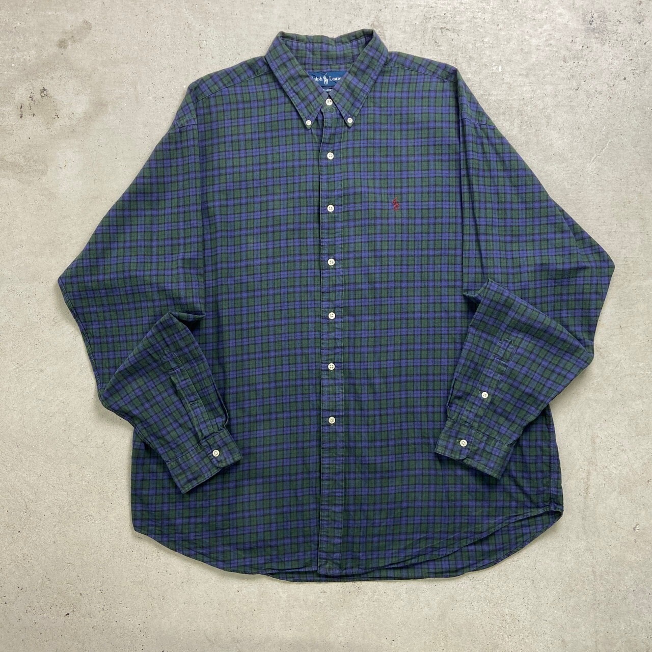 90年代 Ralph Lauren ラルフローレン BLAKE 長袖 チェックシャツ 