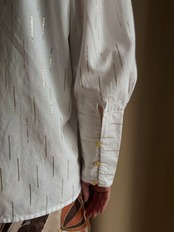 classic white stand collar shirt-5194-3