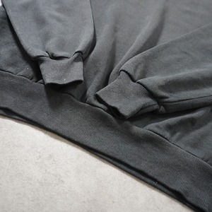 90s JERZEES  sweatshirt solid black "made in USA" L 古着
