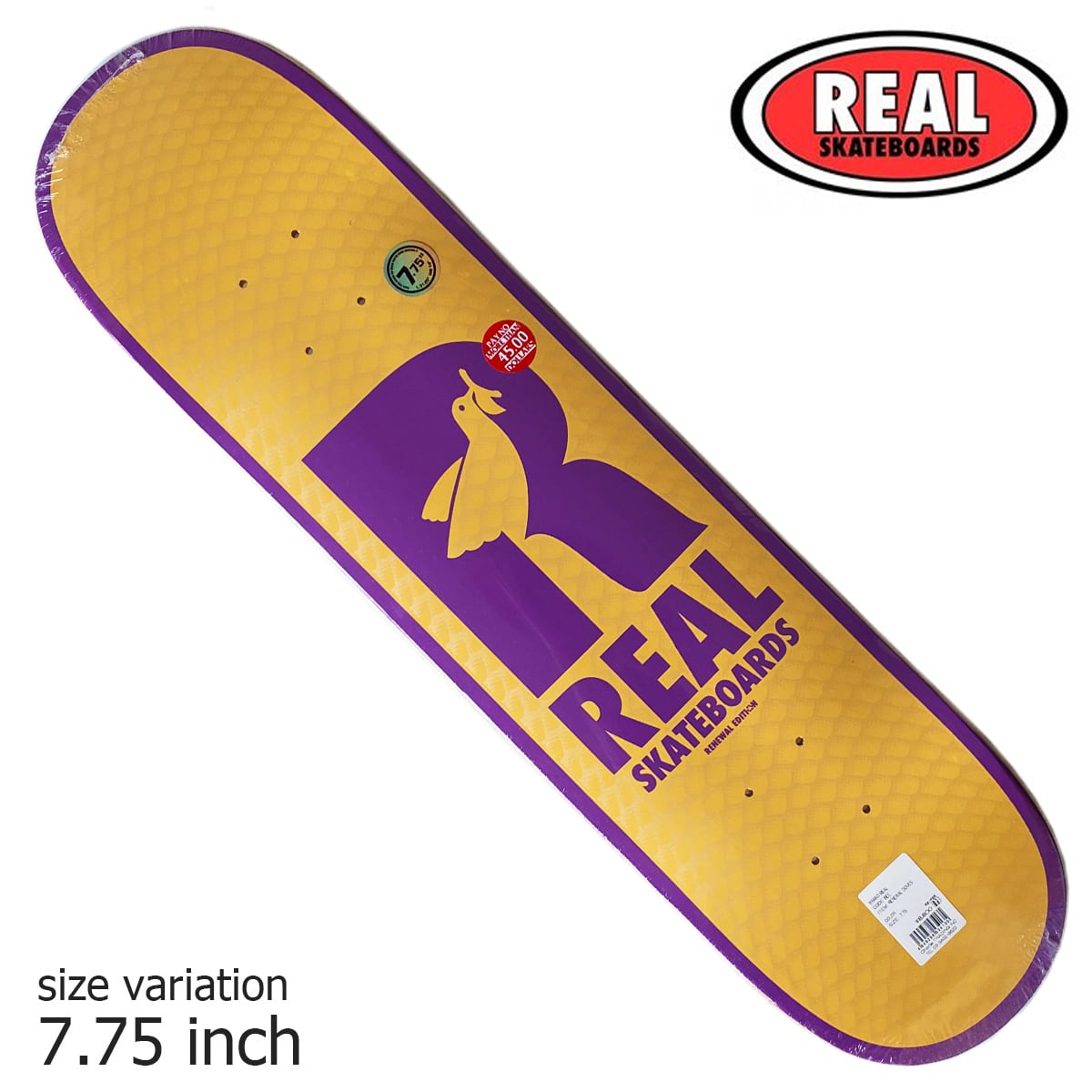 REAL RENEWAL DOVES 7.75 inch スケートボード スケボー デッキ リアル ...