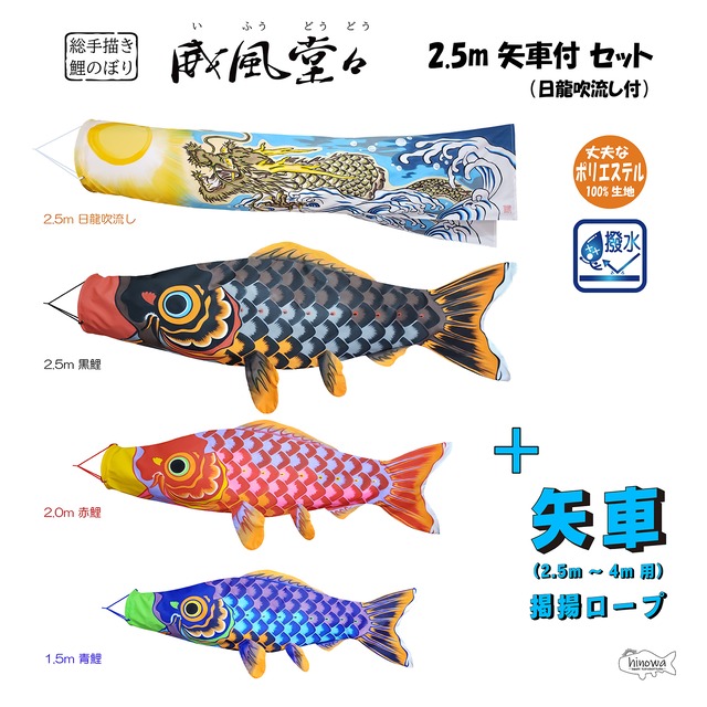 王様黄金鯉 鯉のぼり 送りこん