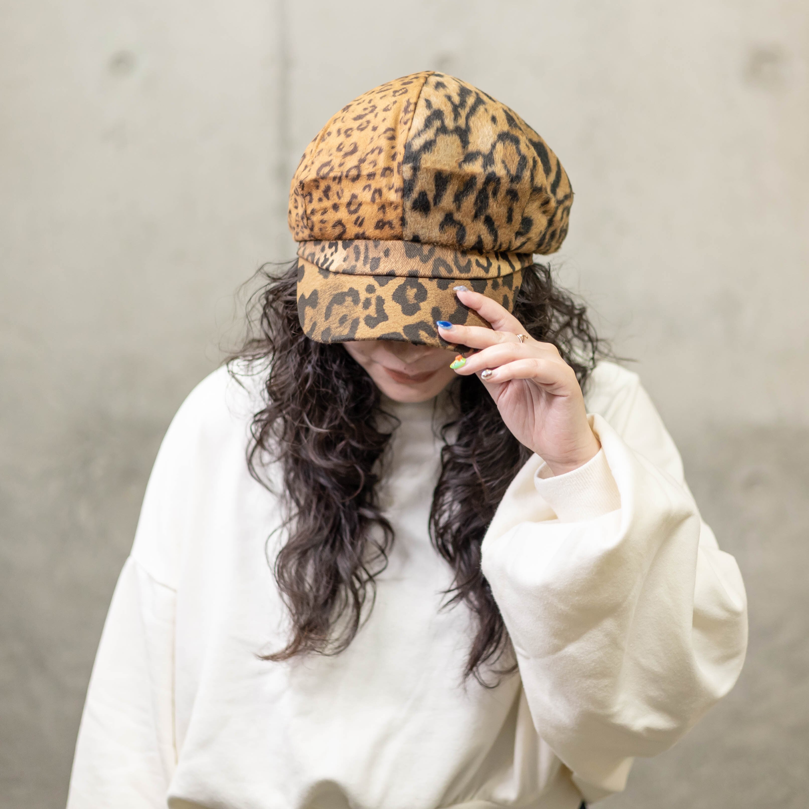 クレイジーパッチワークキャスケットLEO | オンラインShop無（帽子の通販）