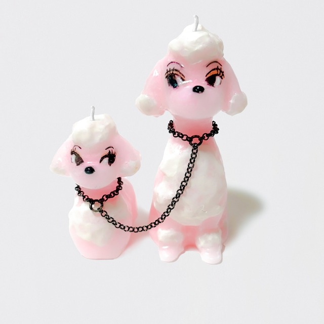 OLGA GOOSE CANDLE：PINK POODLE　ピンクのプードル