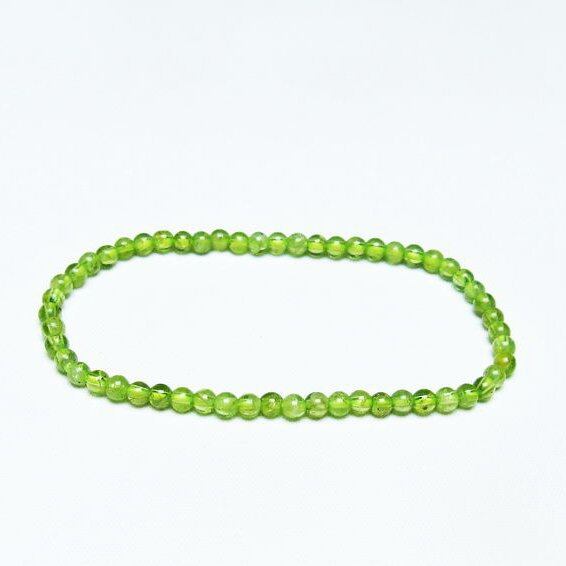 ペリドット ブレスレット 4mm 一点物 メール便可 [M便 1/10] 111-45092