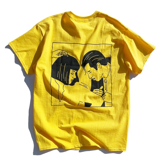 【SALE】パルプフィクション 「DANCE」「Twist Contest」 PULP FICTION 映画　バックプリント　Tシャツ　【GILDAN USA】2000-pf-dance