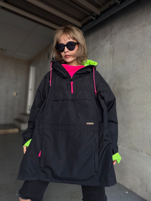 （OT1607）90‘s Columbia nylon anorak pullover jacket
