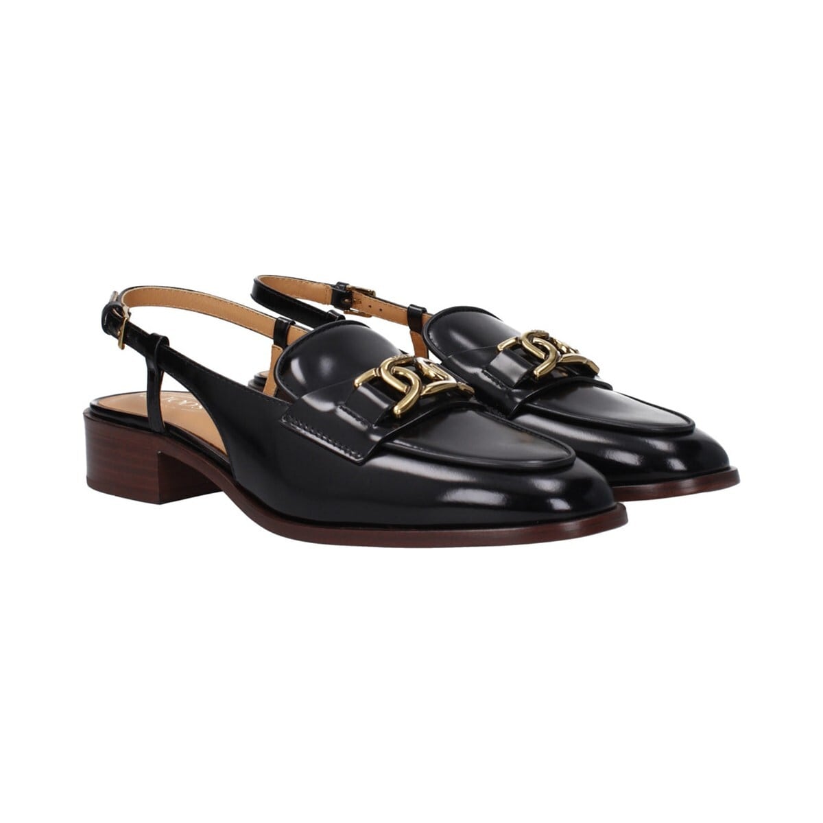 TOD'S トッズ レディース サンダル レザー ブラック