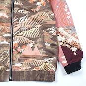【BJK-M0025】Msize再構築リバーシブル着物ボンバー KIMONO REVERSIBLE BOMBER JACKET