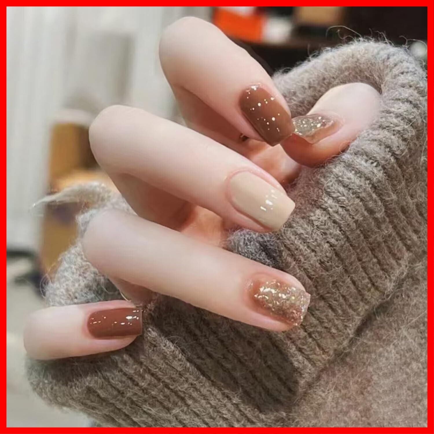 ネイルチップ6セット ネイルチップ ショート 6セット（144枚入）ラウンドチップ