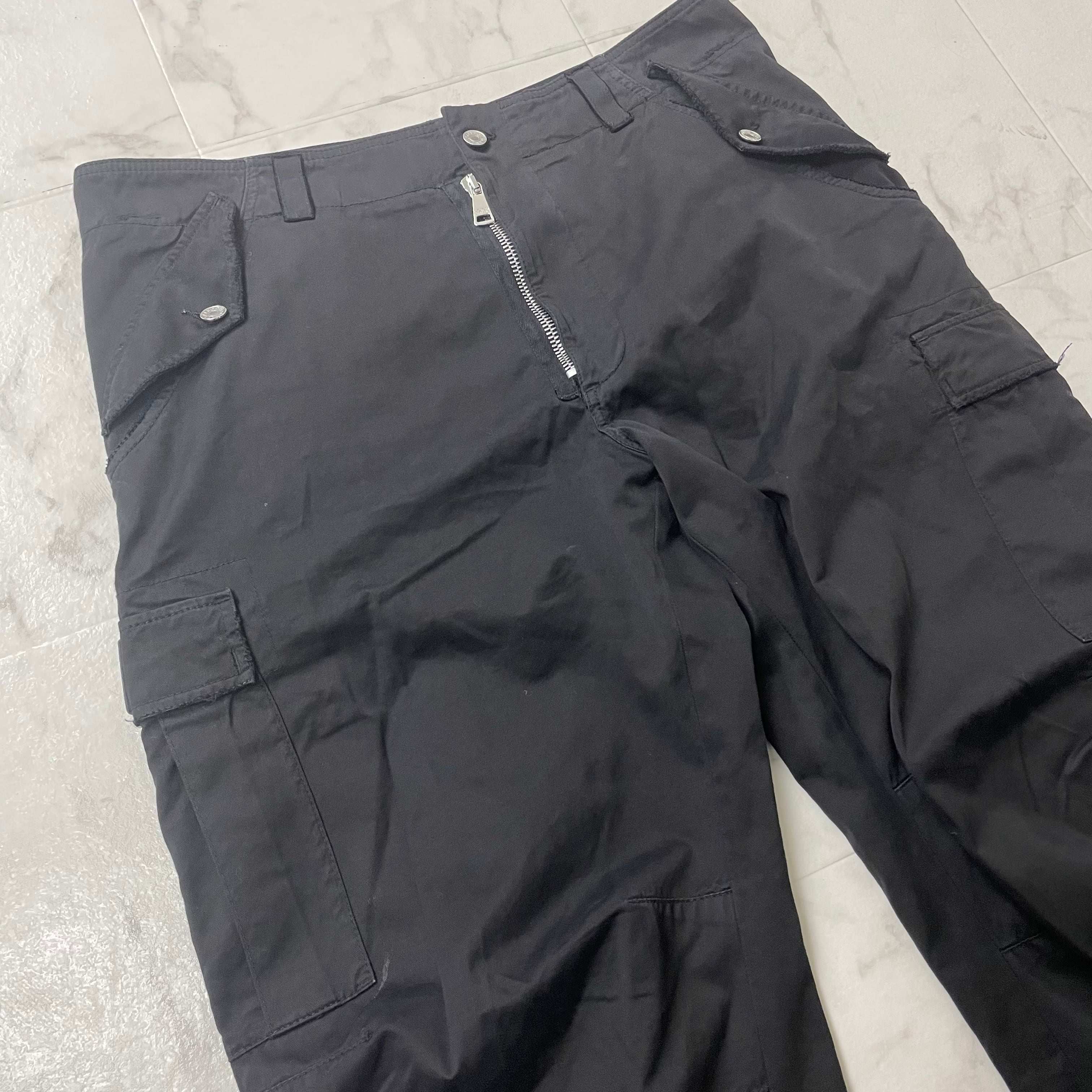 DOLCE&GABBANA SIDE DOUBLE ZIP WIDE CARGO PANTS ドルチェアンドガッバーナ サイドダブルジップ 極太  カーゴパンツ ワイドパンツ