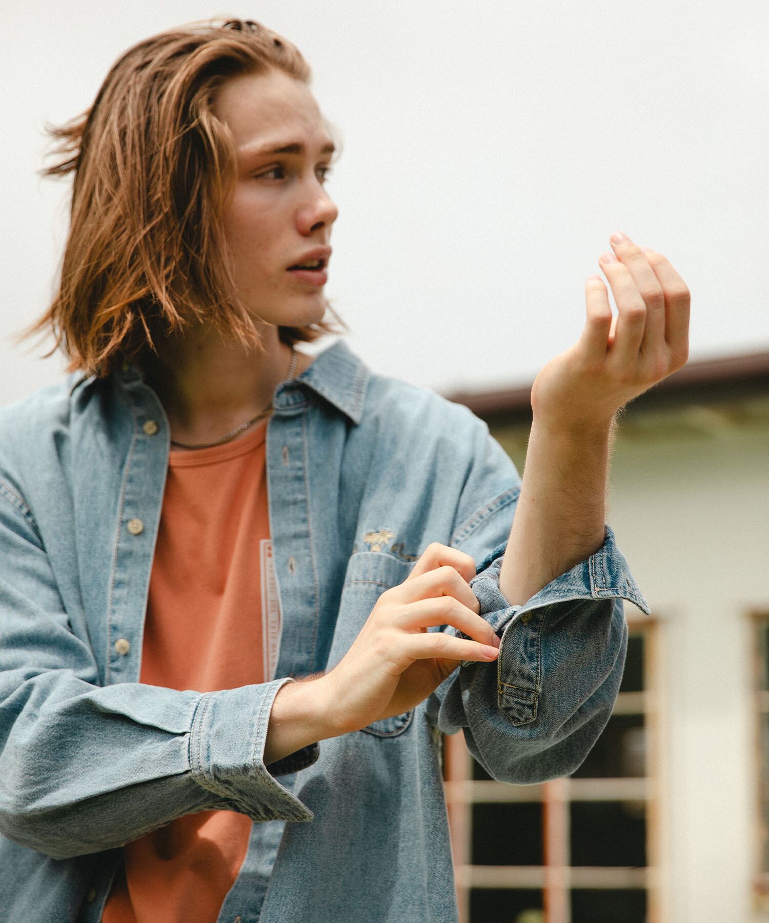 SUNS】SIDE LINE VINTAGE BIG DENIM SHIRTS［RSS017］ | #Re:room