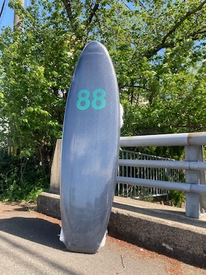 88Surfboards  6'4'' HOTROD  Thruster  Black/L.Green  本州送料￥10000込み価格