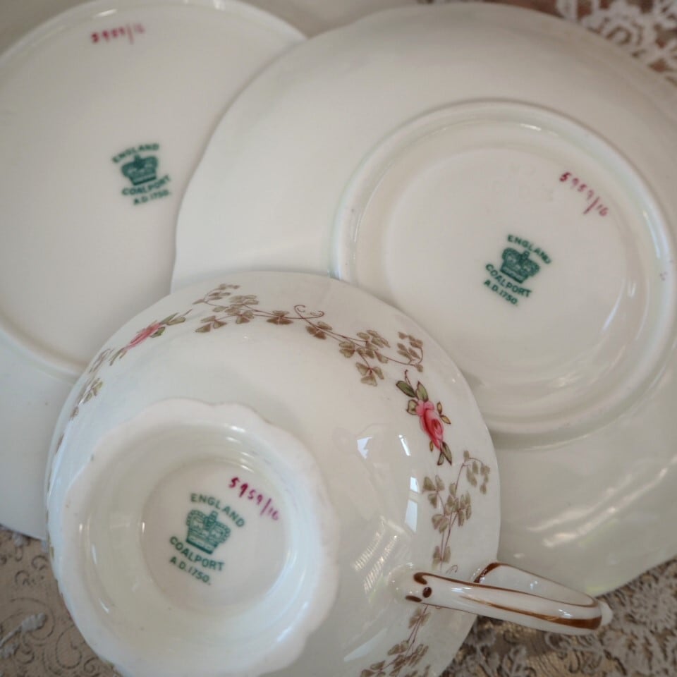 アンティーク コールポート Coalport お城の置物 泥臭 Bone CHINA 売買 