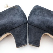 フラメンコ 衣装 シューズ H5サイズ ブラック系 SUELA DE CUERO 靴 くつ ヒール レディース 釘 くぎ 黒 無地 シンプル 練習 レッスン スエード スウェード ストラップ ダンス衣装 イベント ステージ おしゃれ