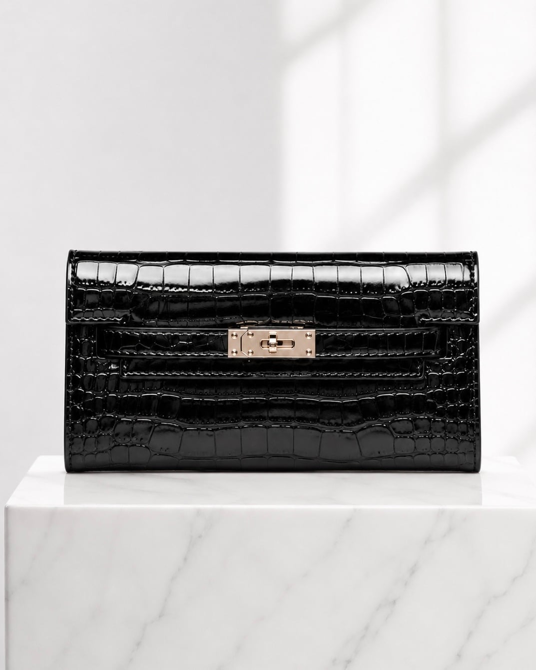LUXURY CROCO WALLET 長財布 ENAMEL【BLB-26005】 | BELINDA OFFICIAL