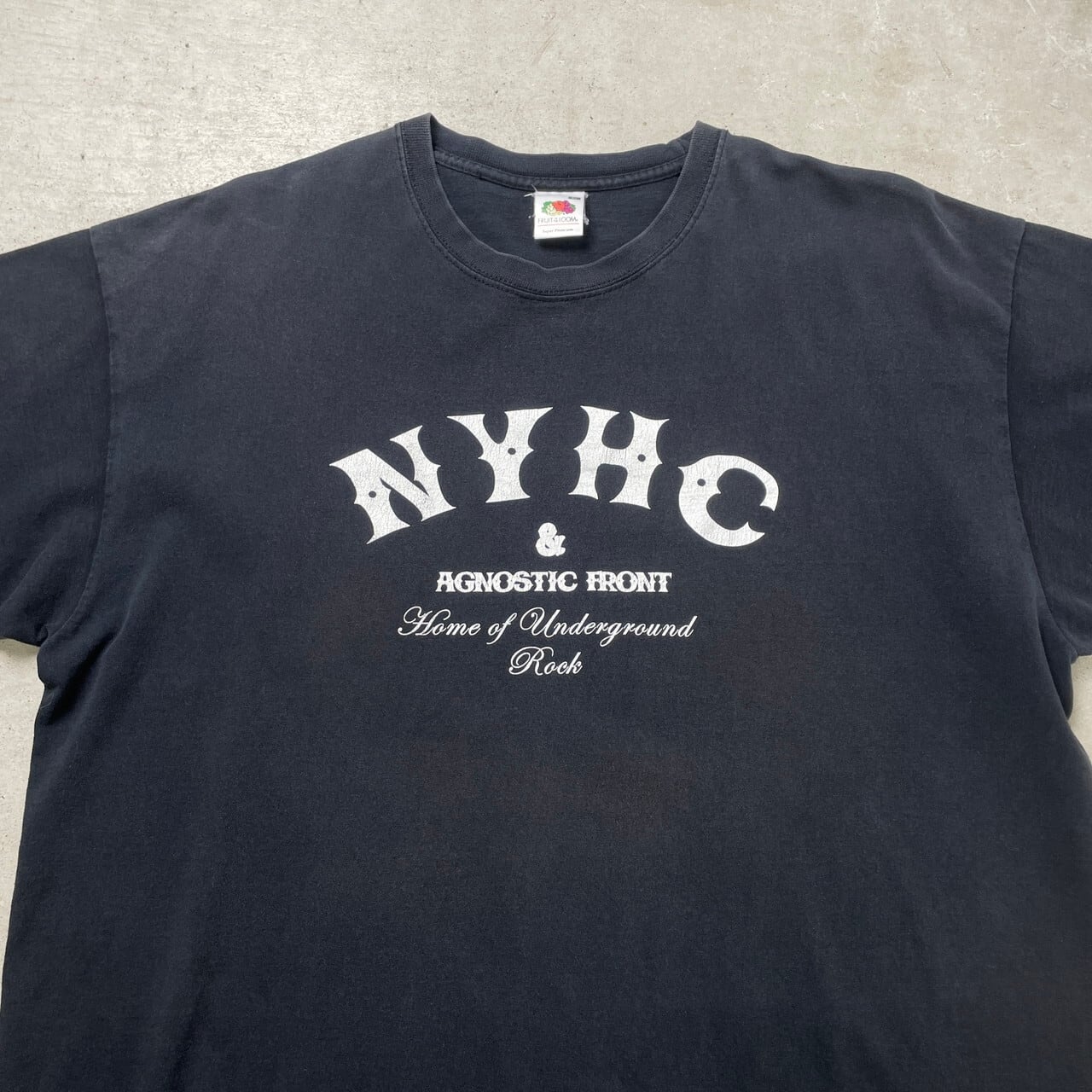 00年代 AGNOSTIC FRONT NYHC バンドTシャツ バンT メンズXL 古着 00s 