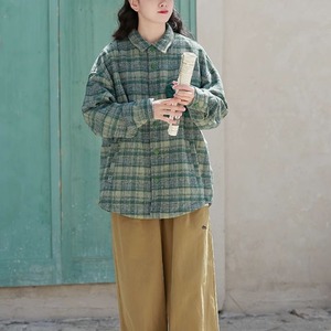 Check pattern shirt M12485