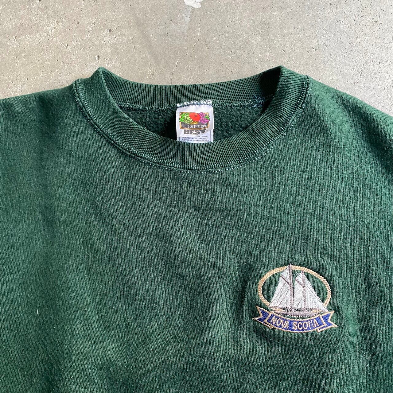 Nova Scotia ワンポイントロゴ刺繍 スウェット メンズm レディース 古着 プルオーバー トレーナー グリーン 緑 トレーナー Cave 古着屋 公式 古着通販サイト Nova Scotia ワンポイントロゴ刺繍 スウェット メンズm レディース 古着 プルオーバー トレーナー グリーン 緑 トレーナー Cave 古着屋 公式 古着通販サイト