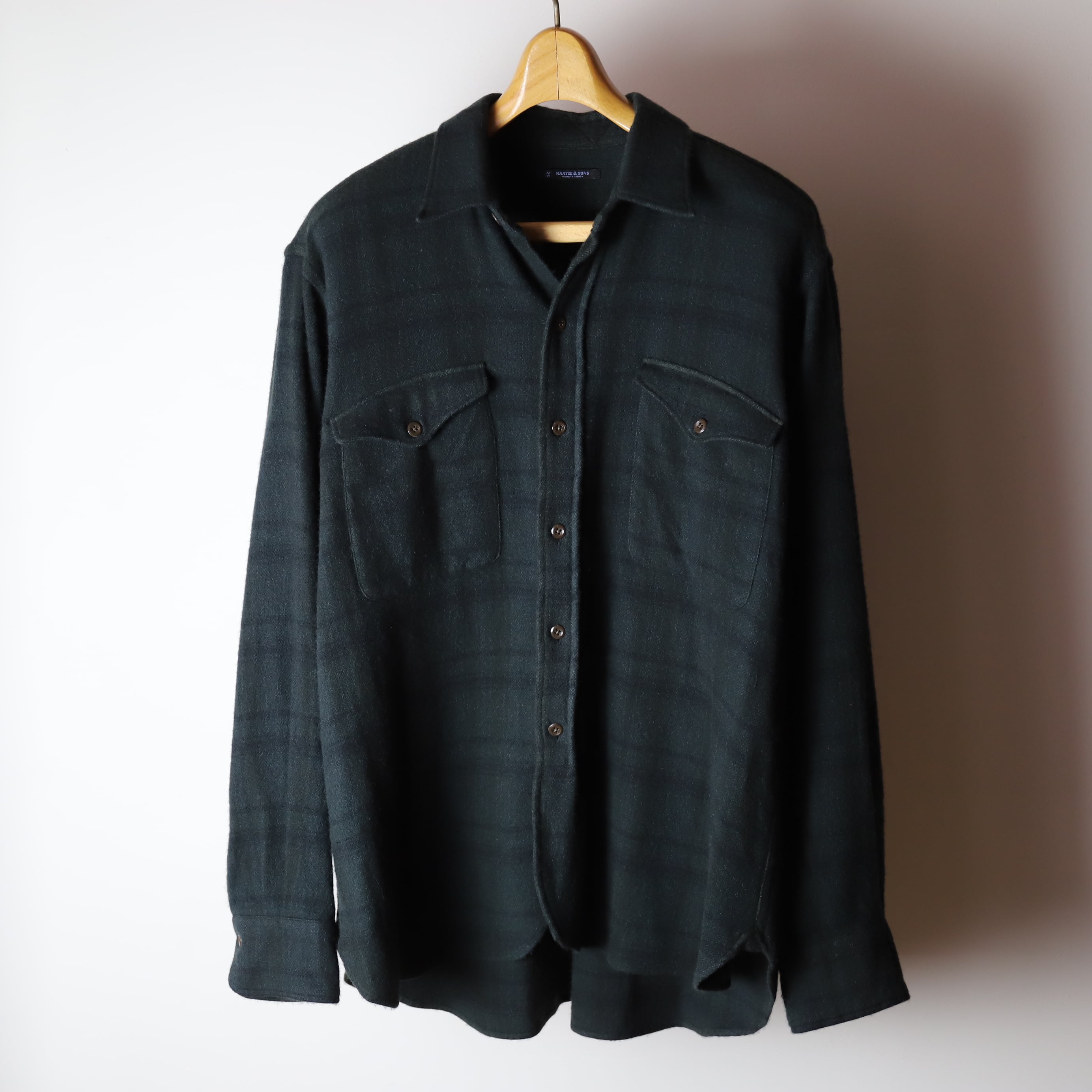 MAATEE&SONS / CASHEMERE NEL SHIRTS / DGREEN | TIBETAN MARKET