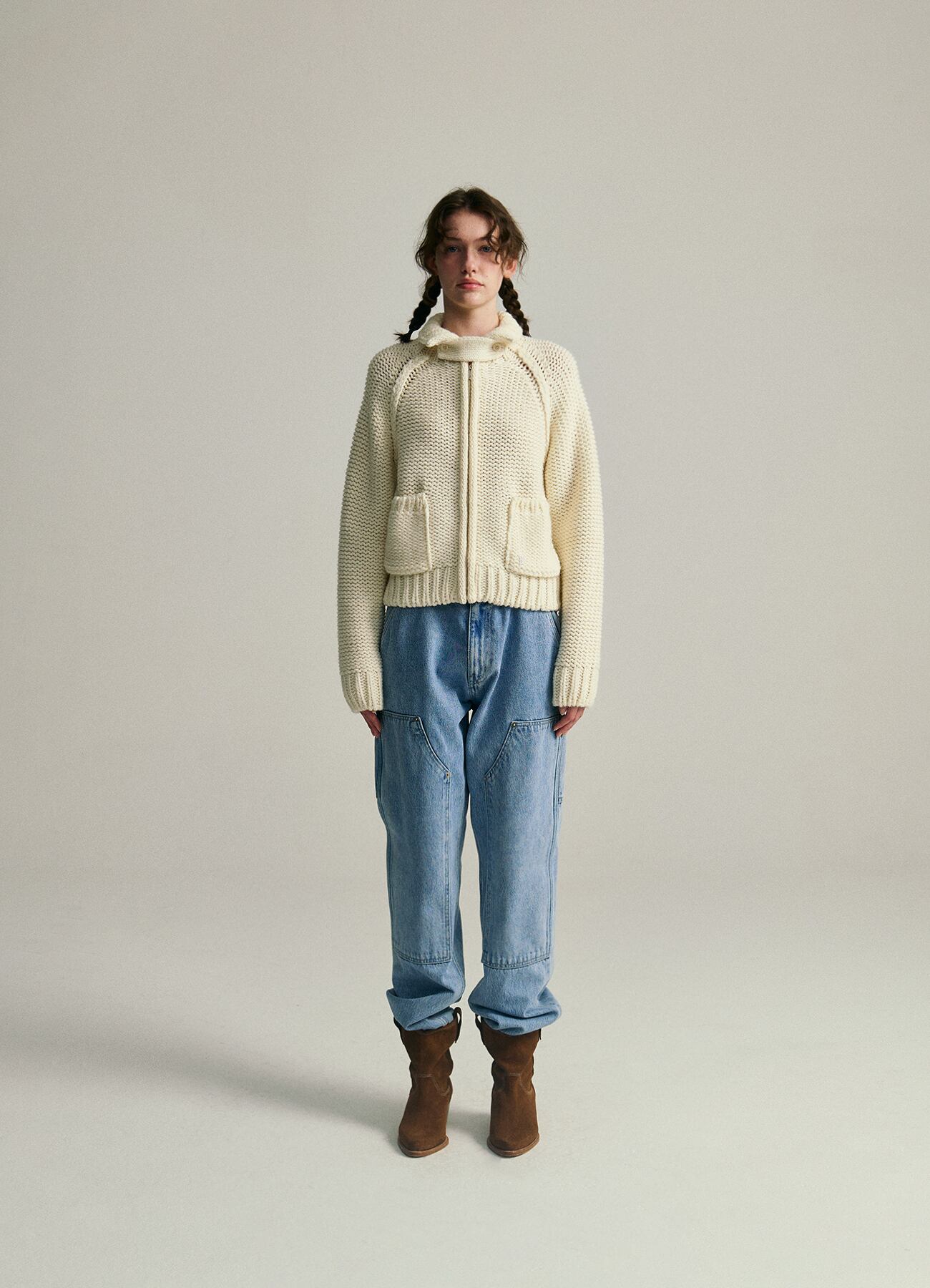 The Barnnet] Soap Zip-Up Knit Cardigan 正規品 韓国ブランド