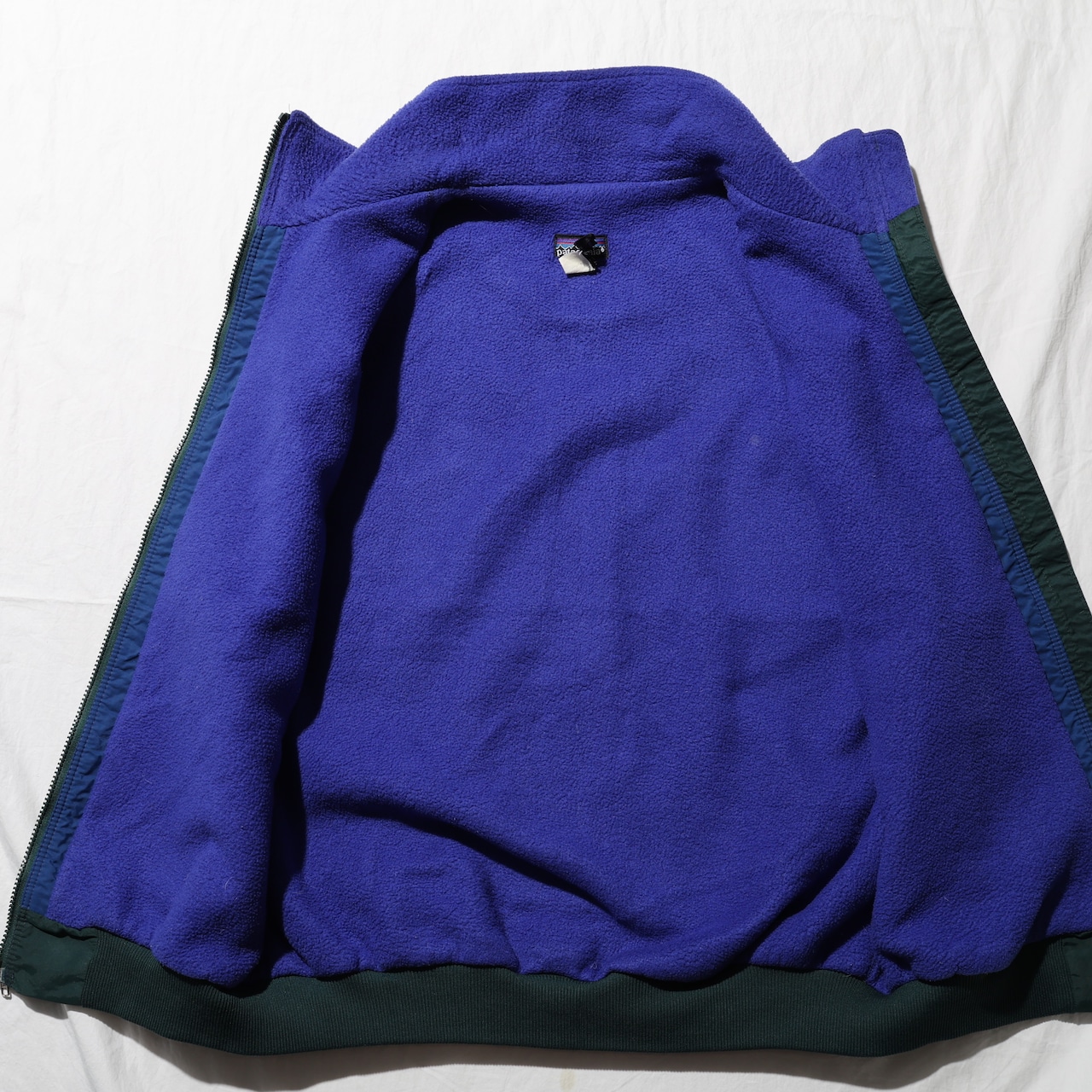 美品 L USA 92年 ハンター×ブルーベリー Shelled Synchilla Vest パタゴニア Patagonia シェルドシンチラベスト