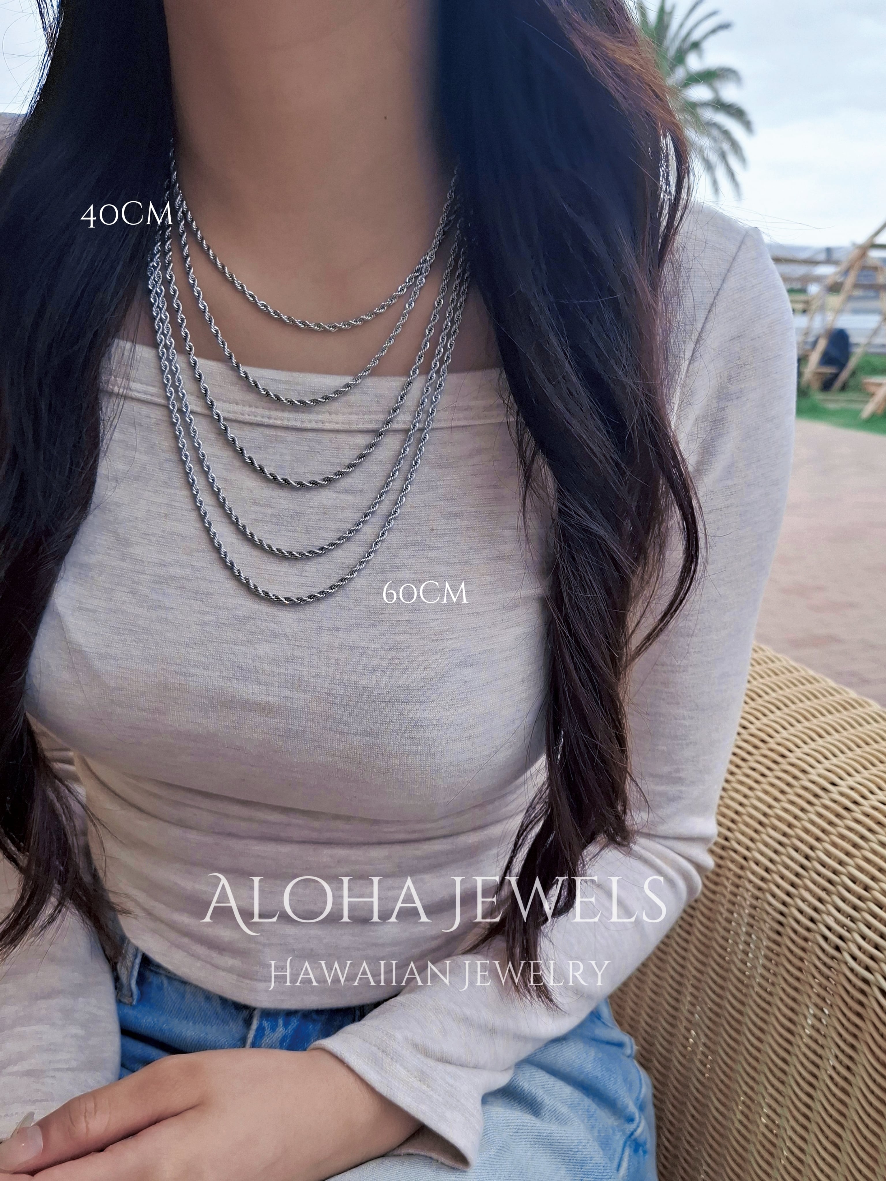 Eternal Lei Wave Scroll Necklace – ハワイアンジュエリー ネックレス