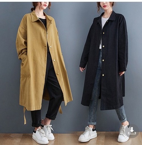 【秋冬新作】ファッション/人気コート♪ブラック/カーキ2色展開◆secmio-115397