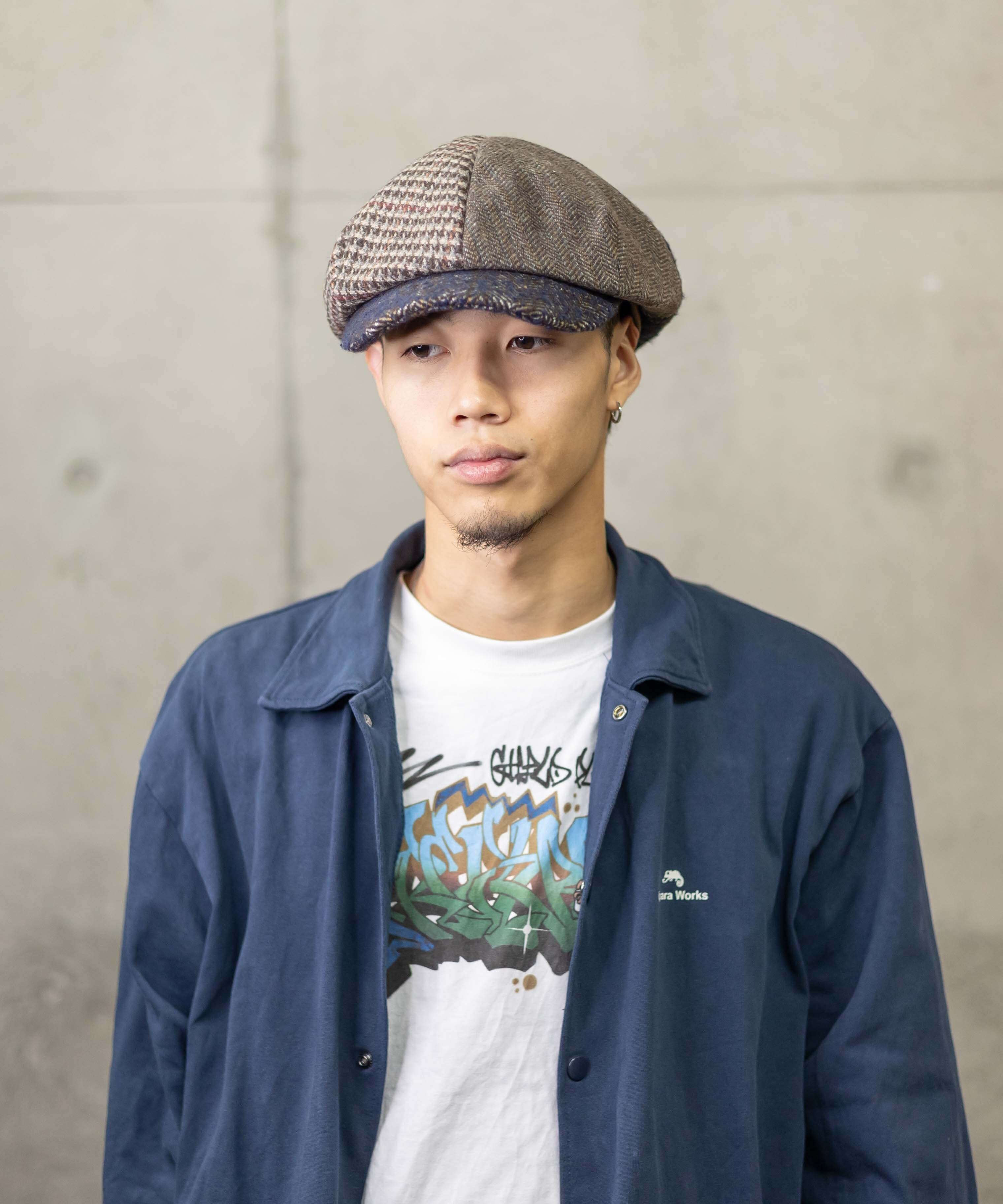 パッチワークキャスケットOB