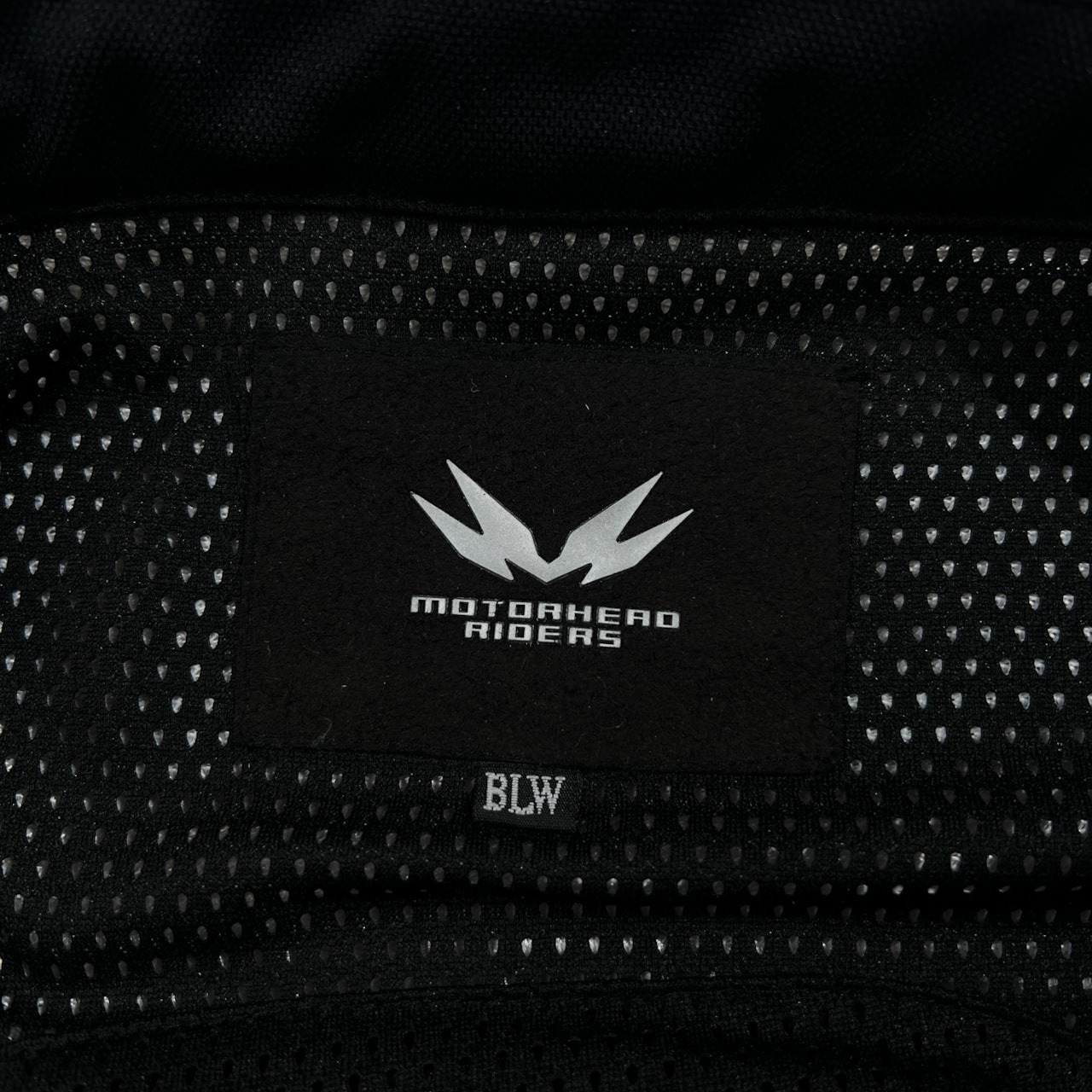 肩,肘,背中パット入り MOTORHEAD RIDERS モーターヘッドライダース メッシュ ライディング ジャケット サイズ BLW /ホワイト×ブラック×レッド