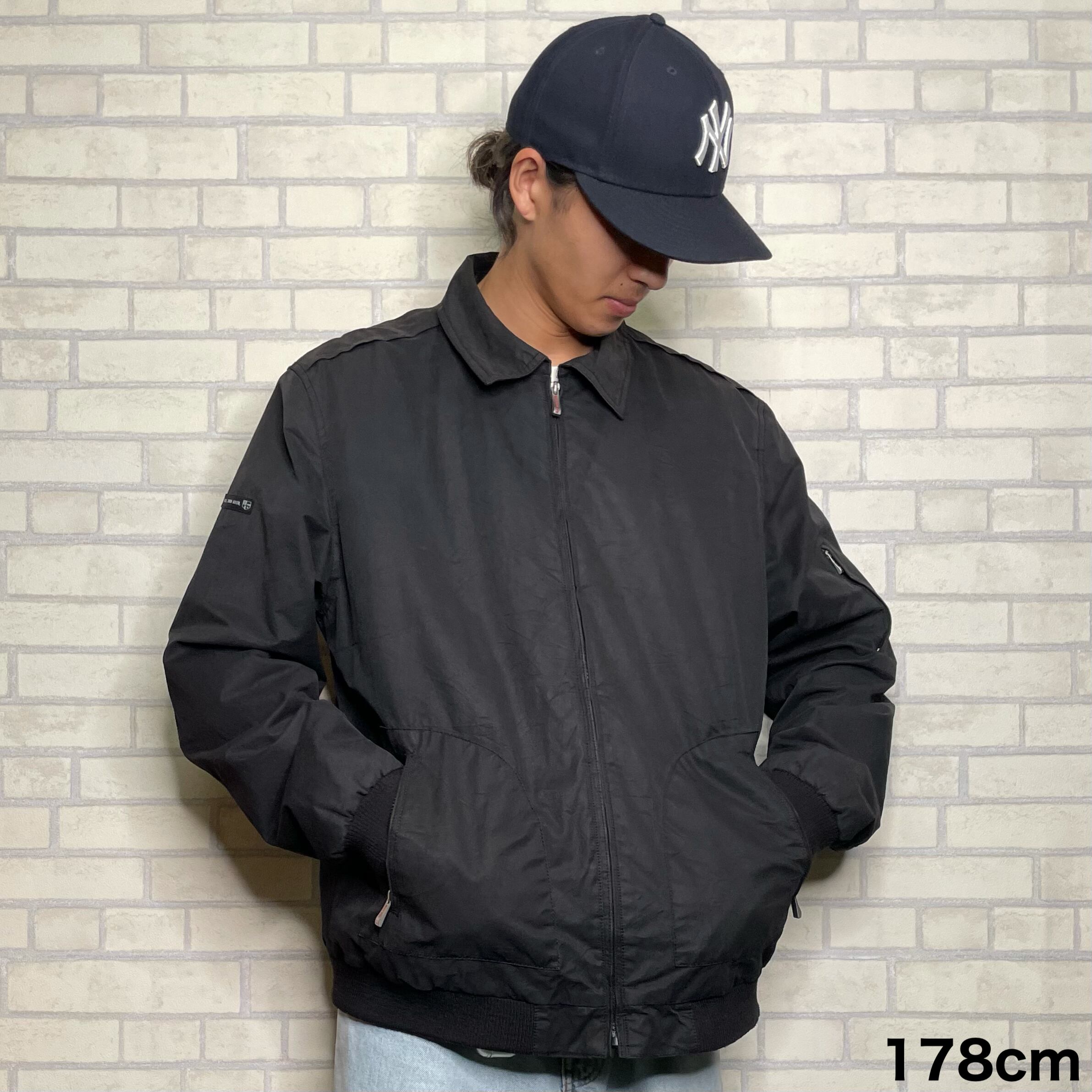 U.S.POLO ASSN スイングトップ XL ブラック 裏地チェック柄 ポケット 