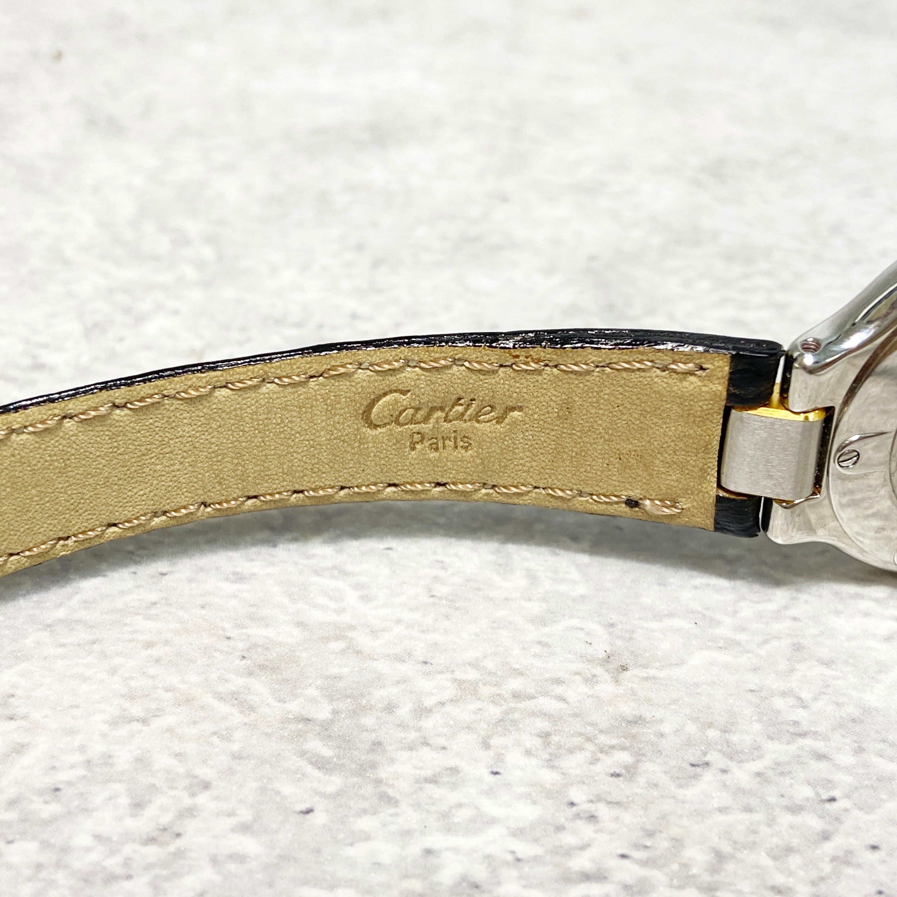 Cartier カルティエ 1340 マスト21 ヴァンティアン クォーツ 革ベルト ...