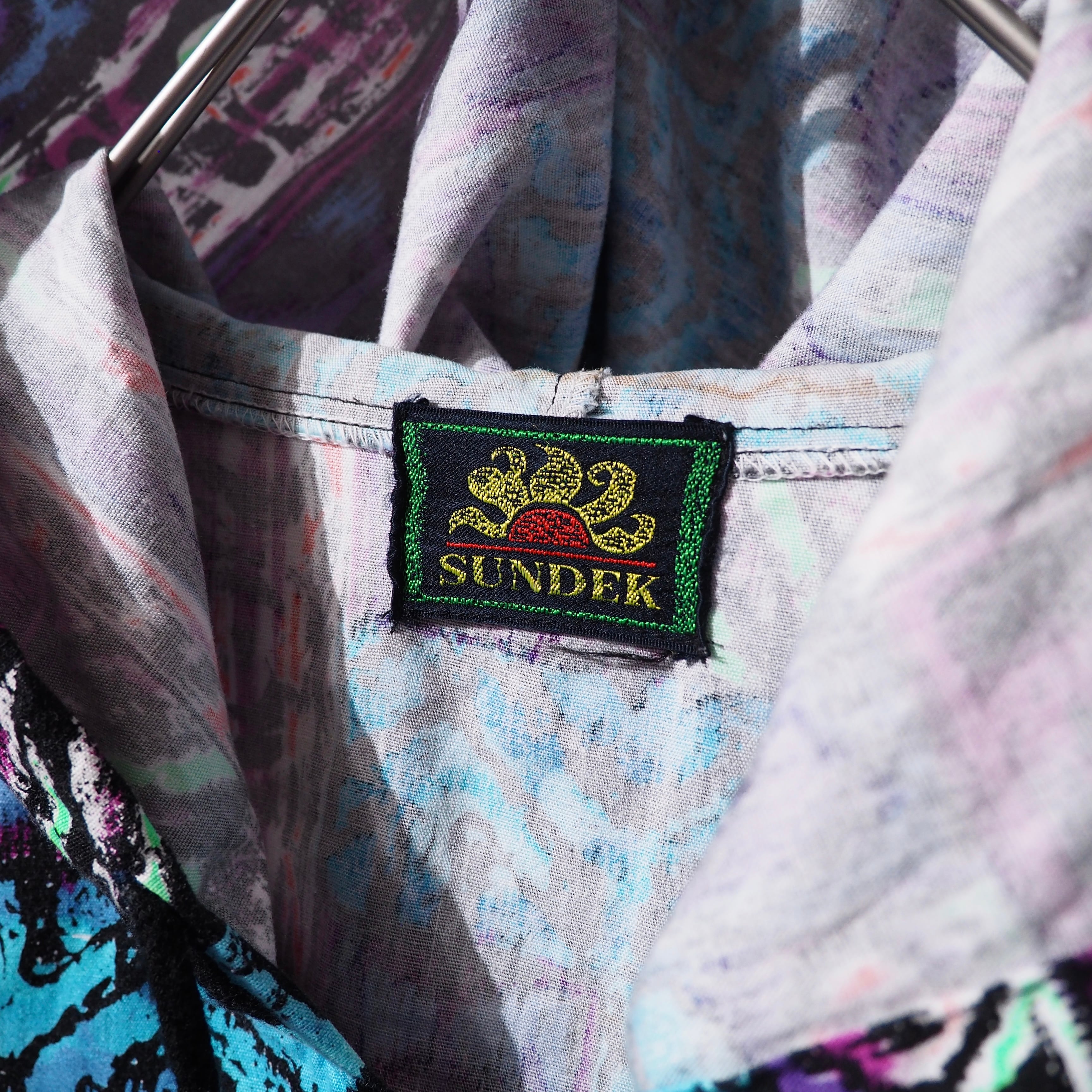 1980s Beautiful Psychedelic pattern vintage loose full zip Parker