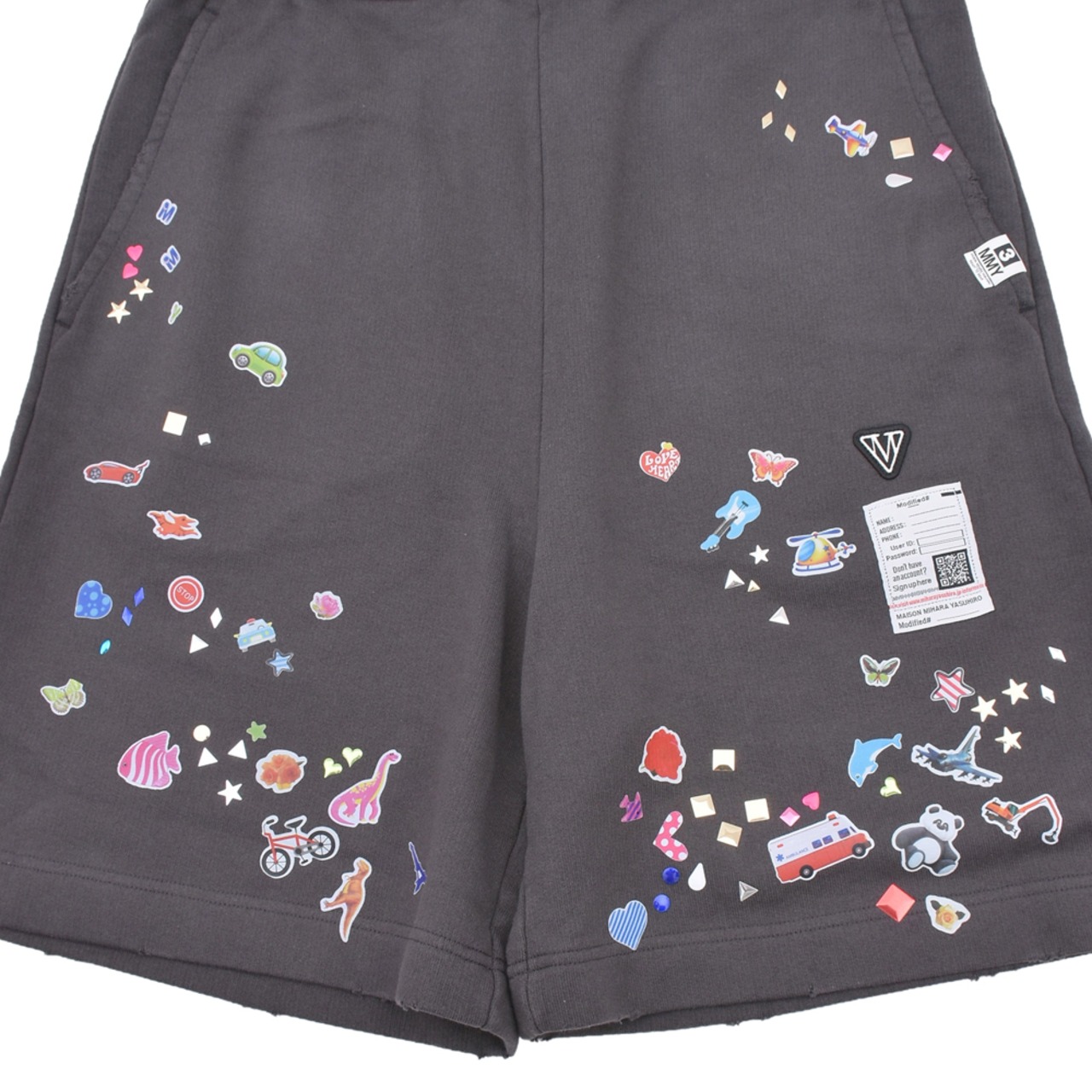 【Maison MIHARA YASUHIRO】KIDS STICKER SWEAT SHORTS - 5