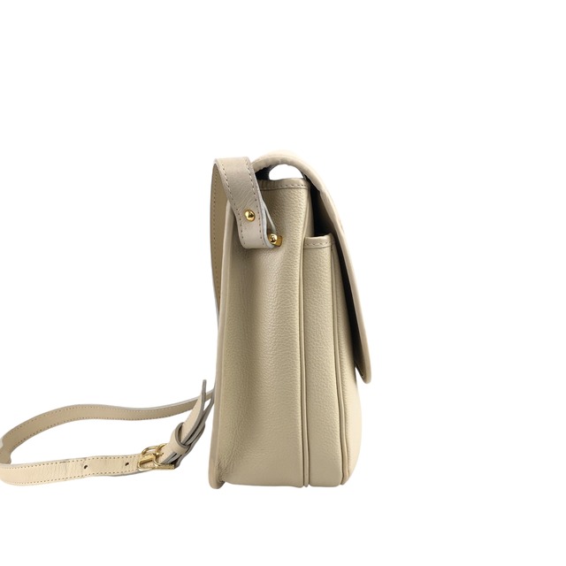 Yves Saint Laurent イヴ・サンローラン ショルダーバッグ ホワイト YSL レザー vintage ヴィンテージ オールド 27p47c