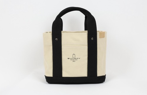 ハンドメイド ミニトートバッグ レディース 2way ショルダー 軽量 帆布 小さめ 自立 大容量 おしゃれ ICカードポケット付き 通勤 通学 サブバッグ　アイボリー