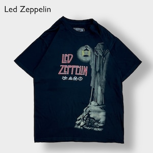 【Led Zeppelin】MEXICO製 バンド Tシャツ オフィシャル バンt ロックt レッドツェッペリン ジミーペイジ ロバートプラント ボンゾ プリント ロゴ M US古着