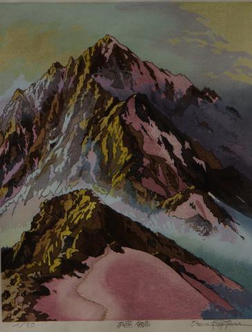 No.181 「残照 剱岳」 | e-Gallery 版画 shop