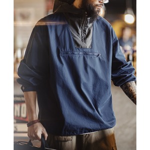 Nichi-Pocket Stand-Collar Hoodie Jacket【G1169】