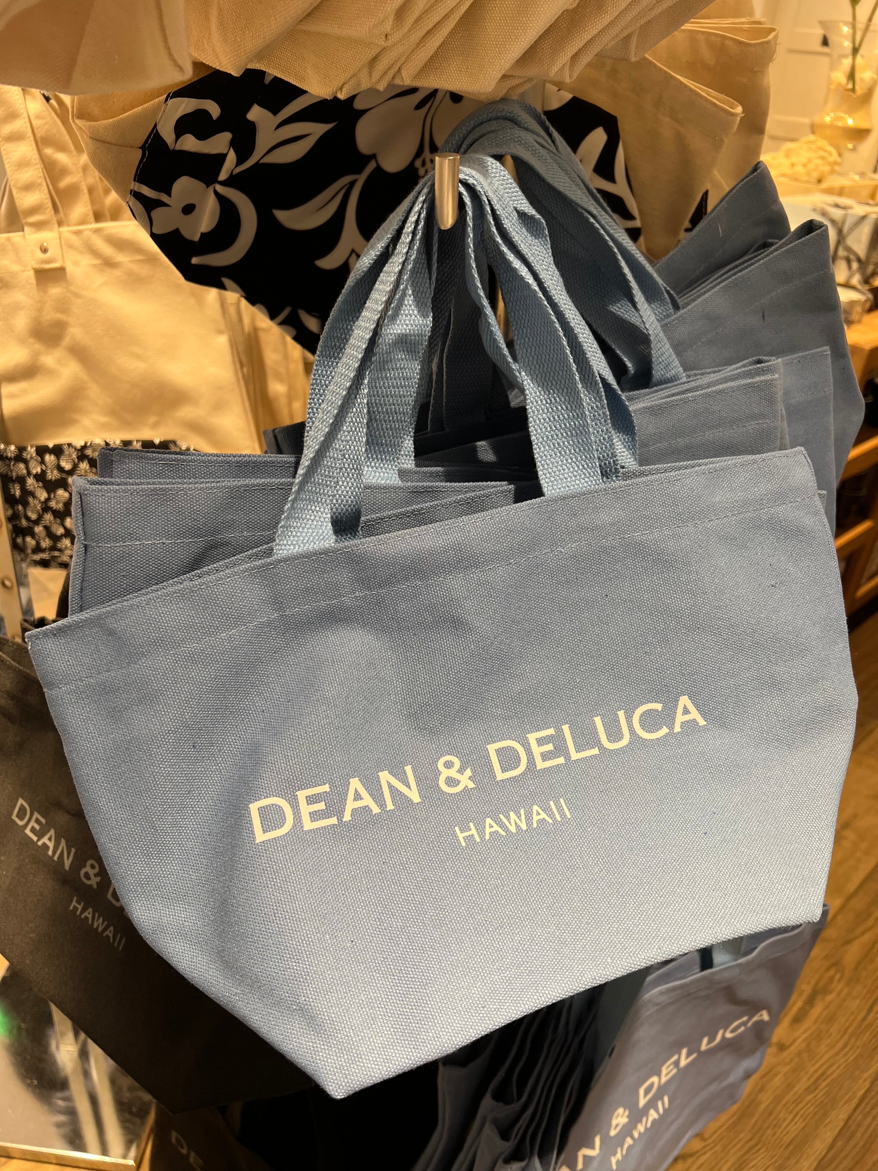 【クリアランス特価】DEAN＆DELUCA ハワイ限定 ディーン＆デルーカ キャンバストートバッグ スモールサイズ ブルー 【送料無料】