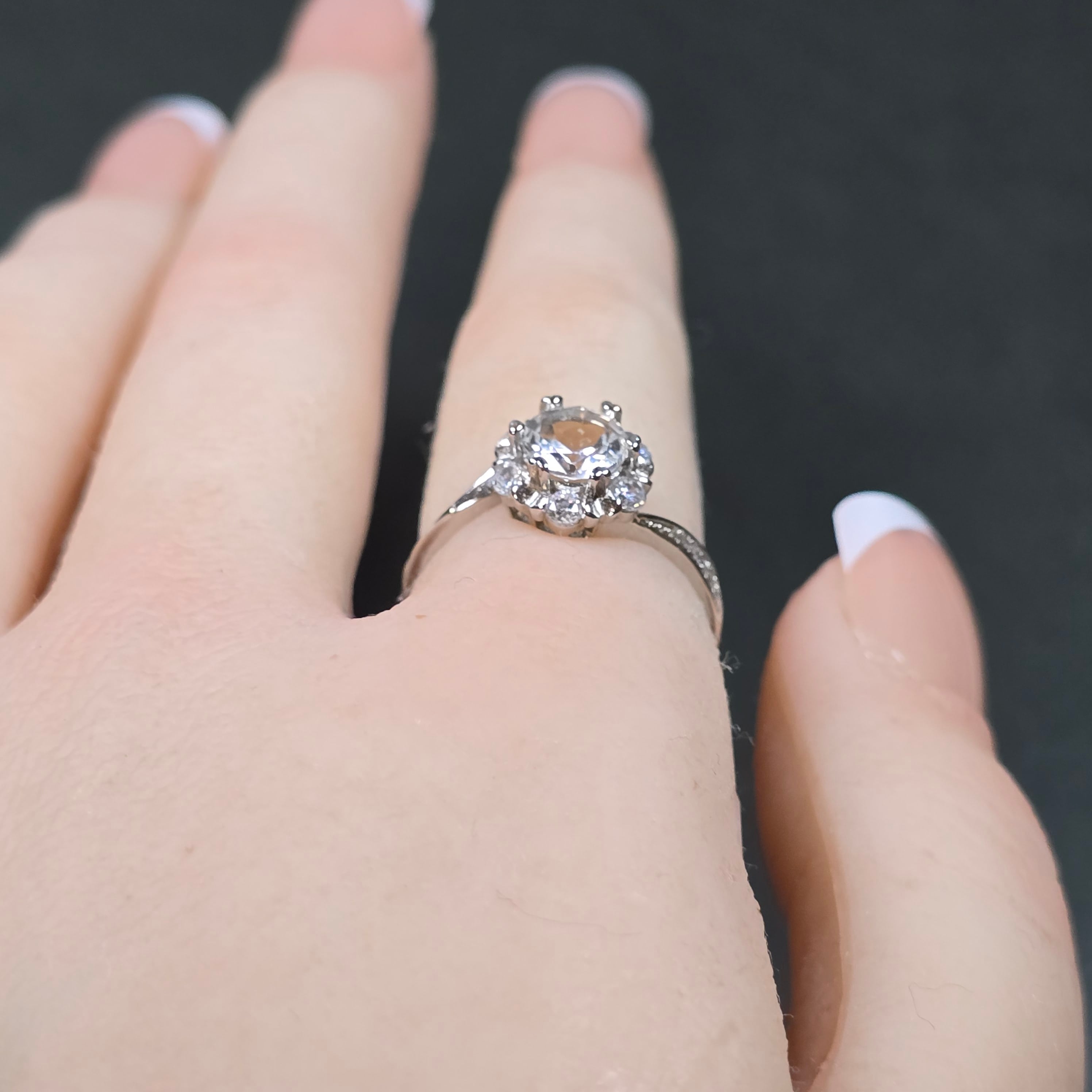 13号ホワイトトパーズリング 13号ホワイトトパーズリング 受注生産】指輪 リング ホワイトトパーズ