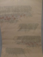 西陣絽小花袋帯(未使用) Fukuro summer obi sash (small flowers)　　　　