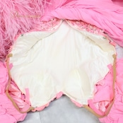 社交ダンス 衣装スタンダードドレス ワンピース ドレス スタンダード ファー プリーツ レース デモ 競技 ダンス パーティ 発表会 ピンク ピンク系 ゴージャス スカート ボリューム ショーウェア ダンスコスチューム フェミニン 競技用ドレス 上品 エレガント