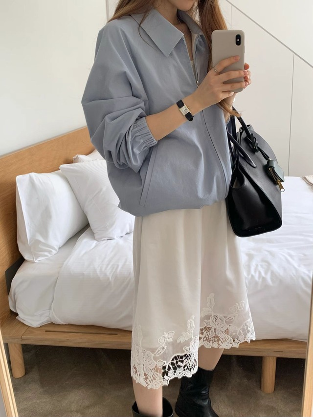 (予約) ounce / sheer lace skirt 1color